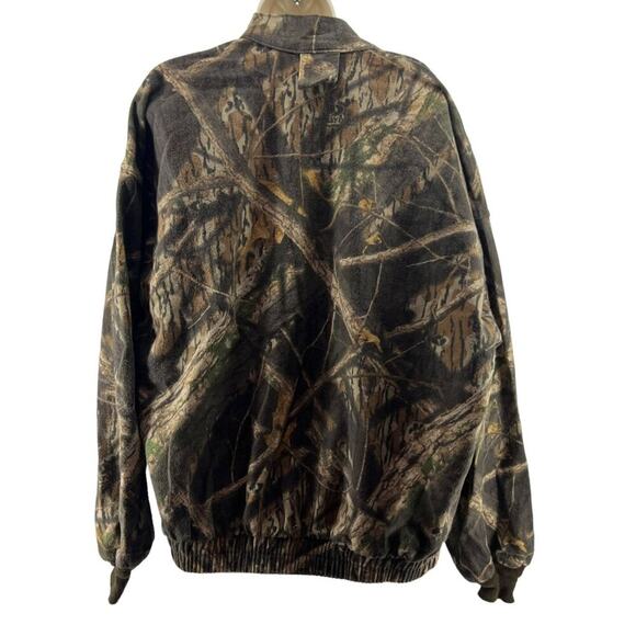 Vintage Mossy Oak Camo Jacket Full Zip Pockets Size Xlarge - Picture 6 of 6